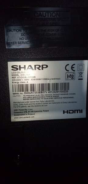 Android Smart TV LED 4K (ecran spart) Sharp Aquos + telecom